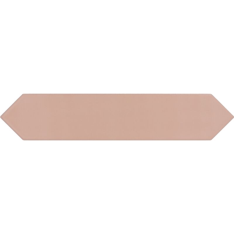 Carrelage mur faience forme navette 5x25 cm mate lanse rose (vendu par boite de 0,50m2)
