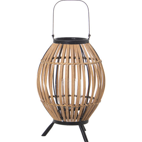 Lant Wicker Kerzenhalter mit Metallbaugruppe 23x23x33cmpour alle Stile, um dem Haus eine Note zu verleihen