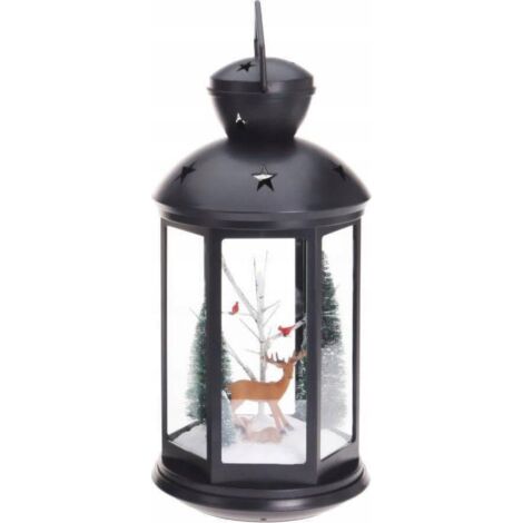 Lantern avec scène festive, 43 cm