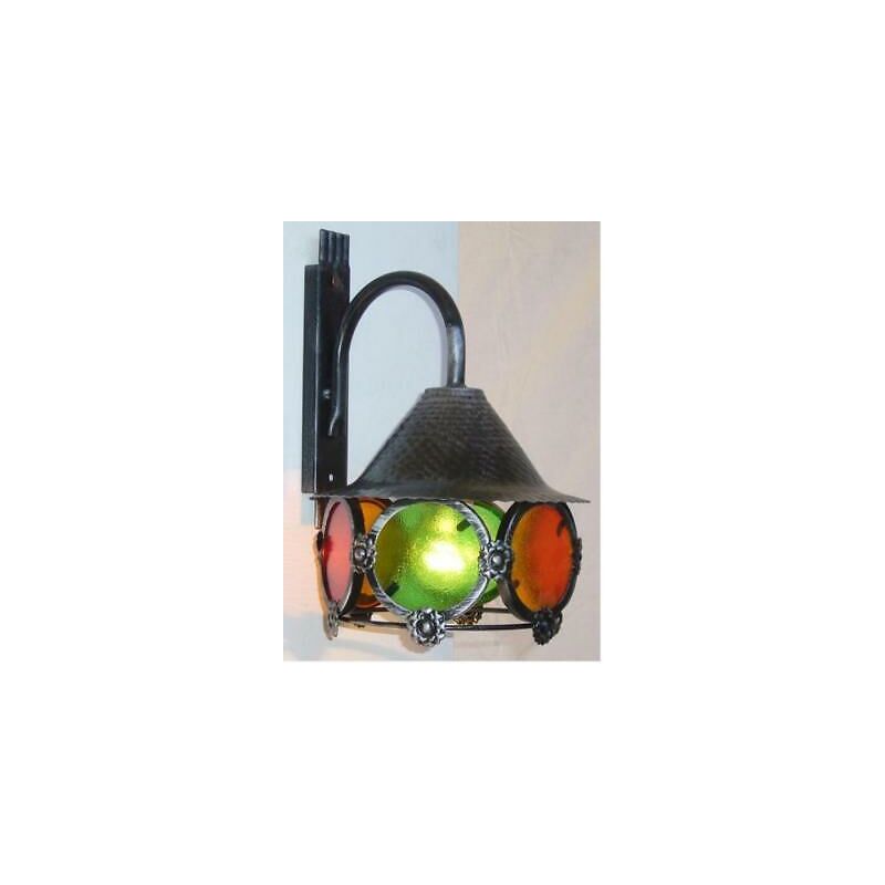 Image of Lanterna a muro colori in ferro battuto lanterne applique lampione lampade