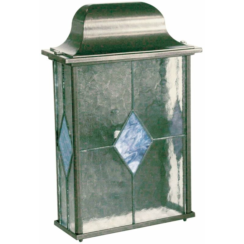 Image of Lanterna a muro per esterno in alluminio Bronzo con vetro decorato Rocky Garden Deluxe Collection