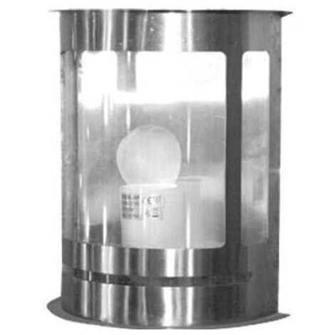 LANTERNA A MURO SERIE NEW AGE DROP IN ACCIAIO INOX