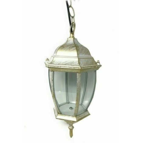 lanterna a sospensione da soffito con catena da giardino e27 lampada per esterno