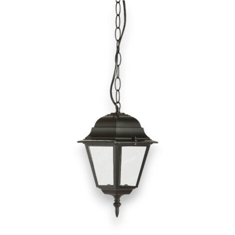 Lanterna a sospensione illuminazione esterna con diffusori in vetro