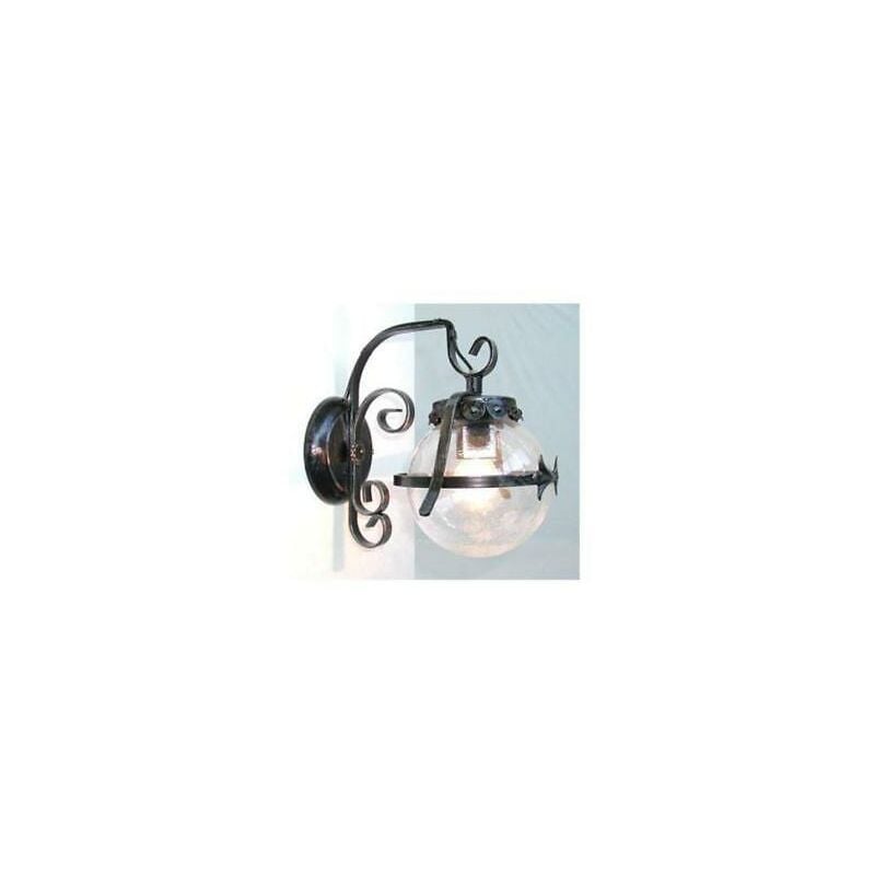 Image of Lanterna applique lampada sfera d14 ferro battuto Cruccolini plafoniera lampade