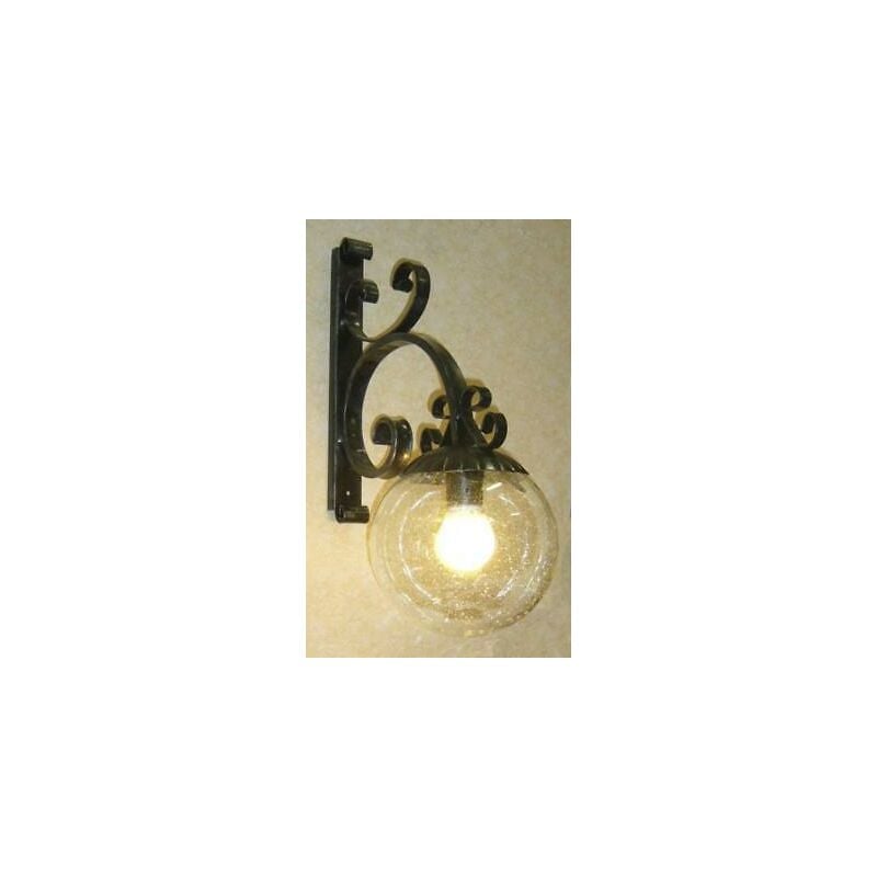 Image of Lanterna applique lampada sfera d20 ferro battuto Cruccolini plafoniera lampade