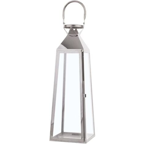 Lanterna argento 53 cm Crete