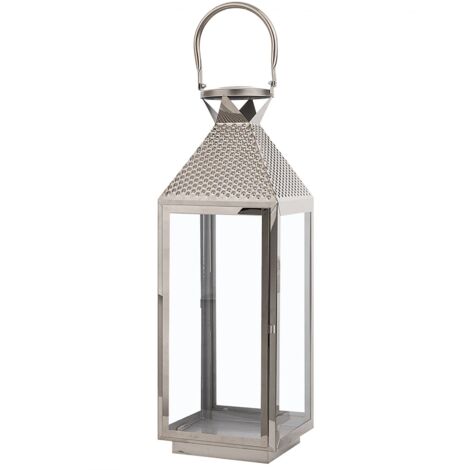 Lanterna argento 55 cm Bali