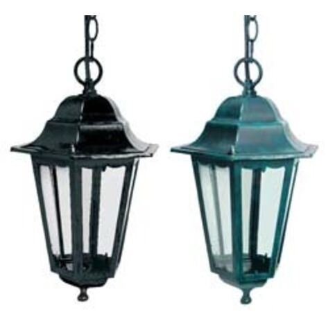 LANTERNA CON CATENA MODELLO BERLINO 100w IP44 mm.230x230x1026h. colore nero SYNTESY