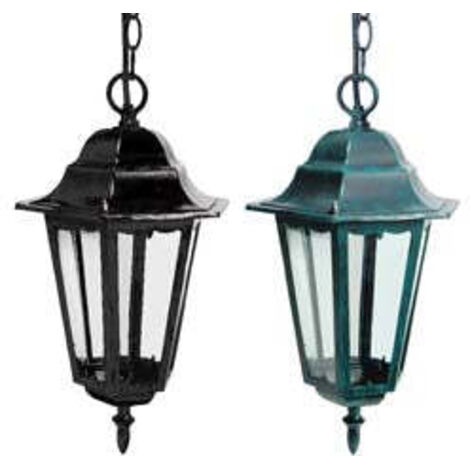 Lanterna Con Catena Modello Berlino - 60w IP44 mm.192x192x947h. colore nero