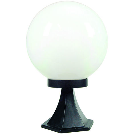 LANTERNA CON SUPPORTO DA APPOGGIO MODELLO SFERA  100w IP44 mm.250x354h. colore nero    SYNTESY