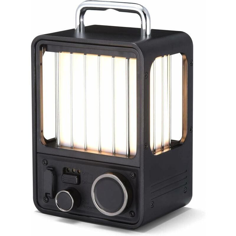 Image of Fortuneville - Lanterna da campeggio a led ricaricabile, modalità Grow Light, lampada da campeggio vintage, lanterna ricaricabile portatile IPX5