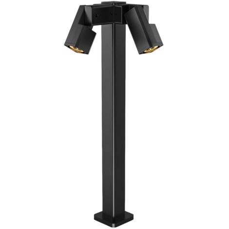 Lanterna da giardino 80cm nera 2xGU10 35W Salvia Candellux