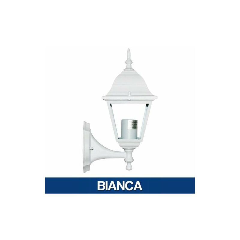 Image of Lanterna da giardino lampada a parete applique vienna da esterno muro 14274V bianca (31235)