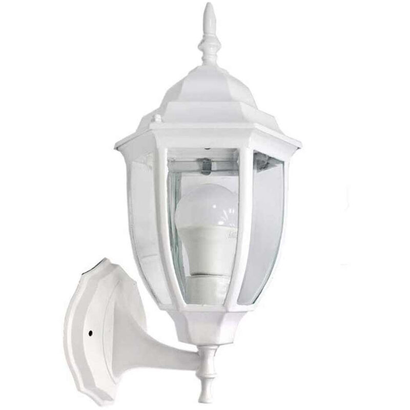 Image of Lanterna da giardino stile retrò lampada a parete antica applique a muro per illuminazione esterni ed interni ES09