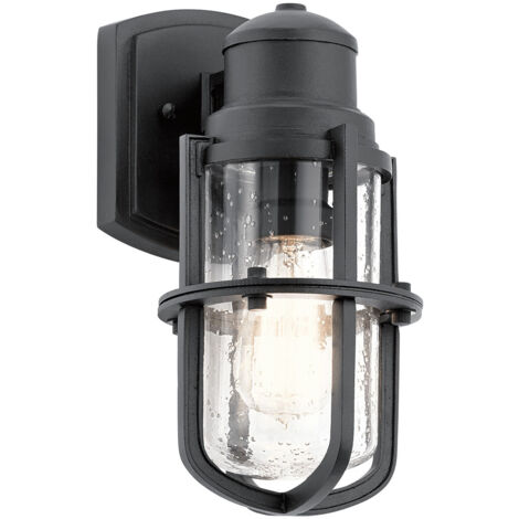 Lanterna da parete Elstead Suri da esterno 1 luce, nero strutturato, IP44, E27