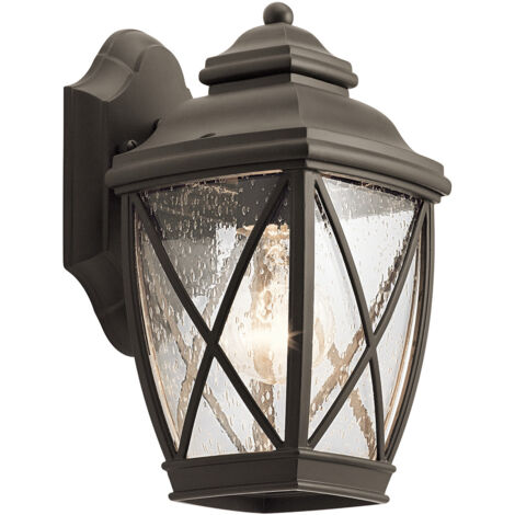 Lanterna da parete per esterni Tangeri Small Olde Bronze, IP44