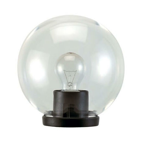 Lanterna da testa-palo 'Globo' 40W max - Ø cm.20 colore nero - trasparente