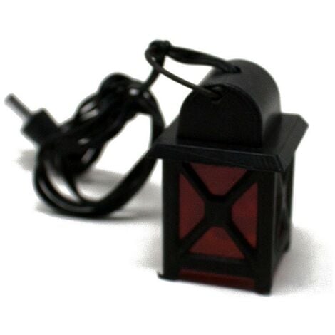 Lanterna in Plastica con Luce Rossa 3,5 V per Presepe 11453