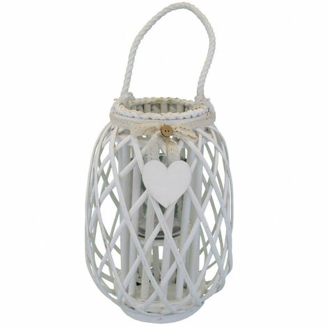Lanterna Karine   in Vimini Bianco