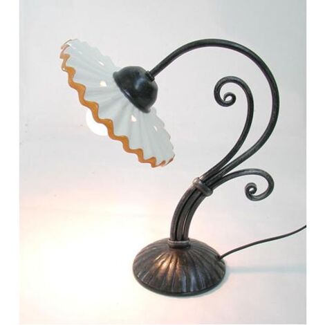 LANTERNA LUME  LAMPADA APPLIQUE PLAFONIERA LUMETTO VULCANO FERRO BATTUTO