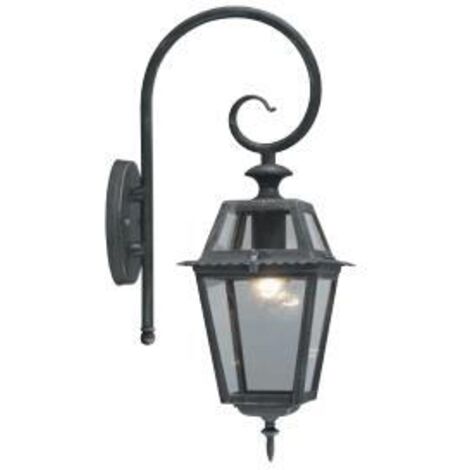 Lanterna milano w.60 con braccio grigio ghisa