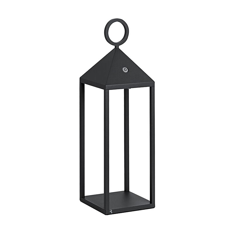 Lanterne Pic Nic LED moderne 2,2 W IP54 rechargeable et dimmable h. 47 cm anthracite