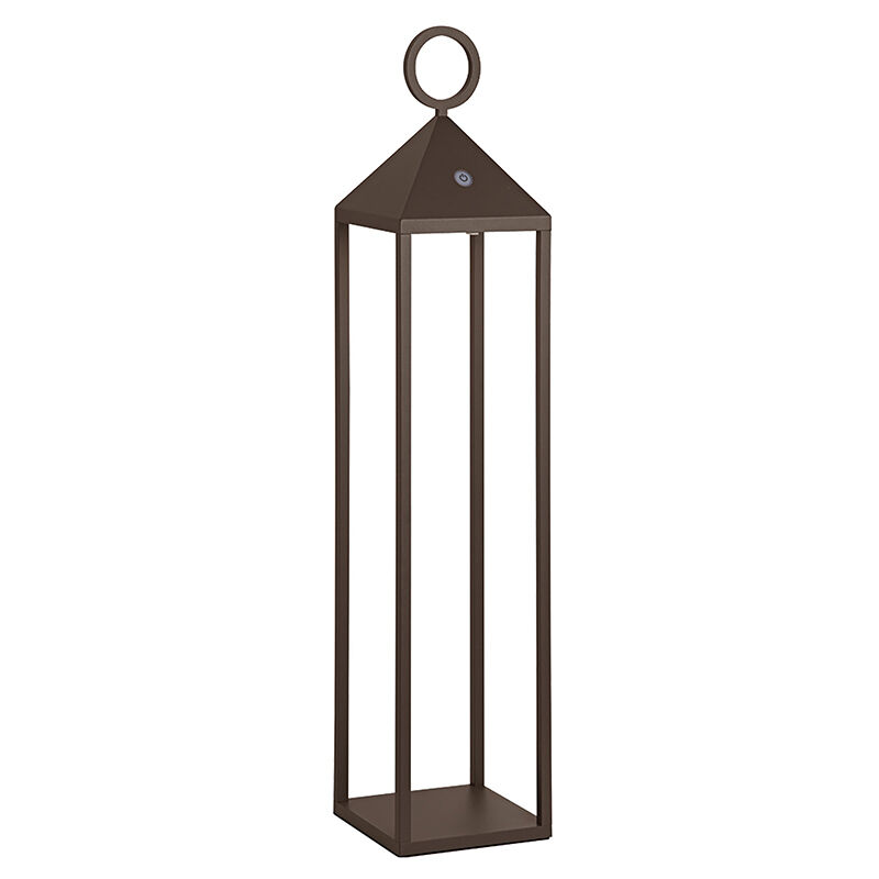 Lanterne Pic Nic led moderne 2,2 w IP54 rechargeable et dimmable h. Corten 67 cm Lanterne Pic Nic led moderne 2,2 w IP54 rechargeable et dimmable h. Corten 67 cm