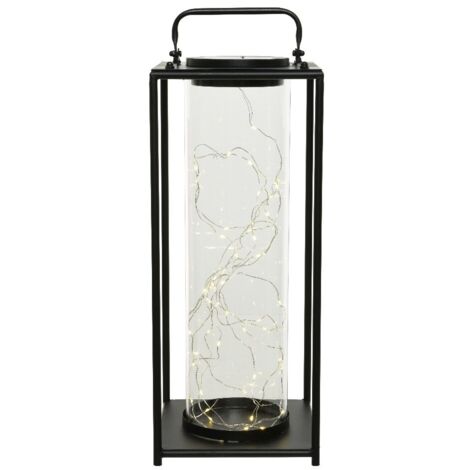 LANTERNA MODERNA SOLARE CON 30 MICROLED A LUCE CAL