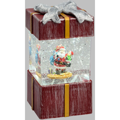 Lanterna Pacco Regalo H18 Glitter Led Bianco
