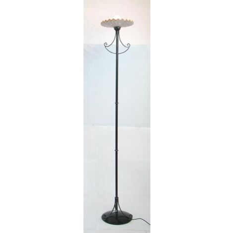 LANTERNA  PIANTANA LAMPADA APPLIQUE PLAFONIERA VULCANO FERRO BATTUTO H.182