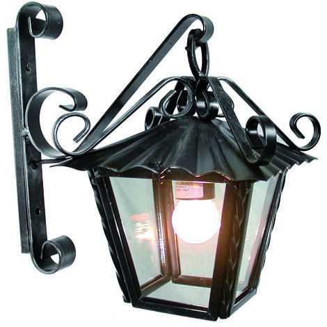 LANTERNA QUADRATA CON BRACCIO 1x60 Watt