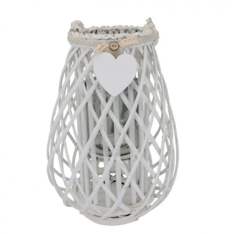 Lanterna Raymonde   in Vimini Bianco
