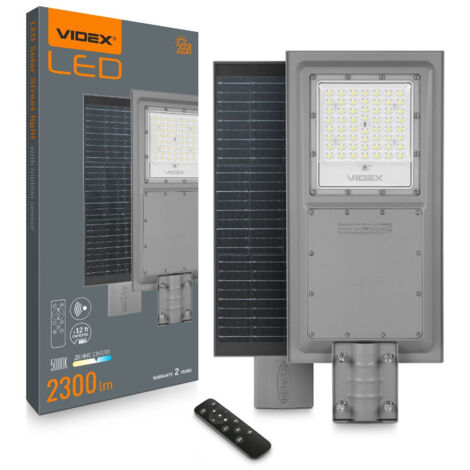 Lanterna solare a LED con telecomando 2300lm 5000K pannello 20W IP65 SLSO Videx