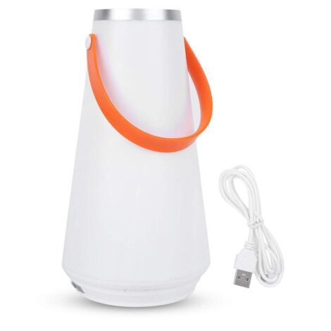 Lanterna touch wireless ricaricabile tramite USB, lampada notturna touch per campeggio all'aperto, falò, emergenza