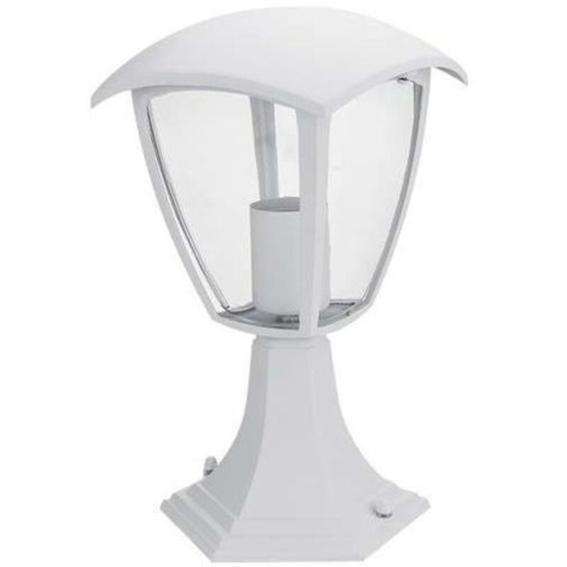 Lanterne 220V E27 Blanche étanche IP44 avec pied