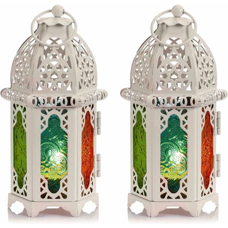 VALINK Marocain Lanterne Chauffe-Plat Lampe Bougeoir Suspendu Maison Jardin  De Mariage Décor 