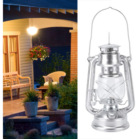 Lanterne à pétrole vintage décorative, lampe à huile pour la maison, le bar ou la tente extérieure