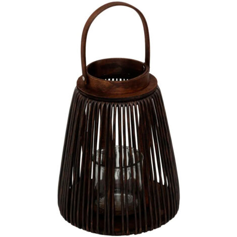 Lanterne Avec Anse "Hopia" 31cm Marron