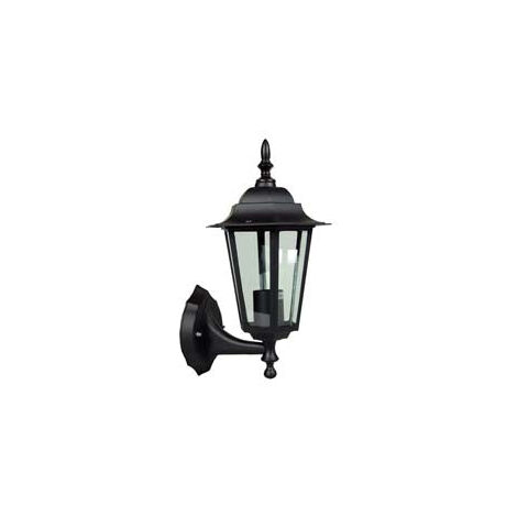 Lanterne avec bras inférieur modèle Berlin - 60w IP44 mm.215x325h. couleur noire