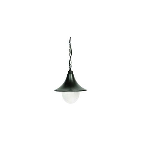Lanterne avec chaîne modèle Paris - 100w IP44 ø mm.245x1140h. couleur noire