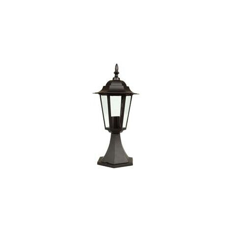 Lanterne Avec Support Modèle Berlin - 60w IP44 mm.192X192x375h. couleur noire