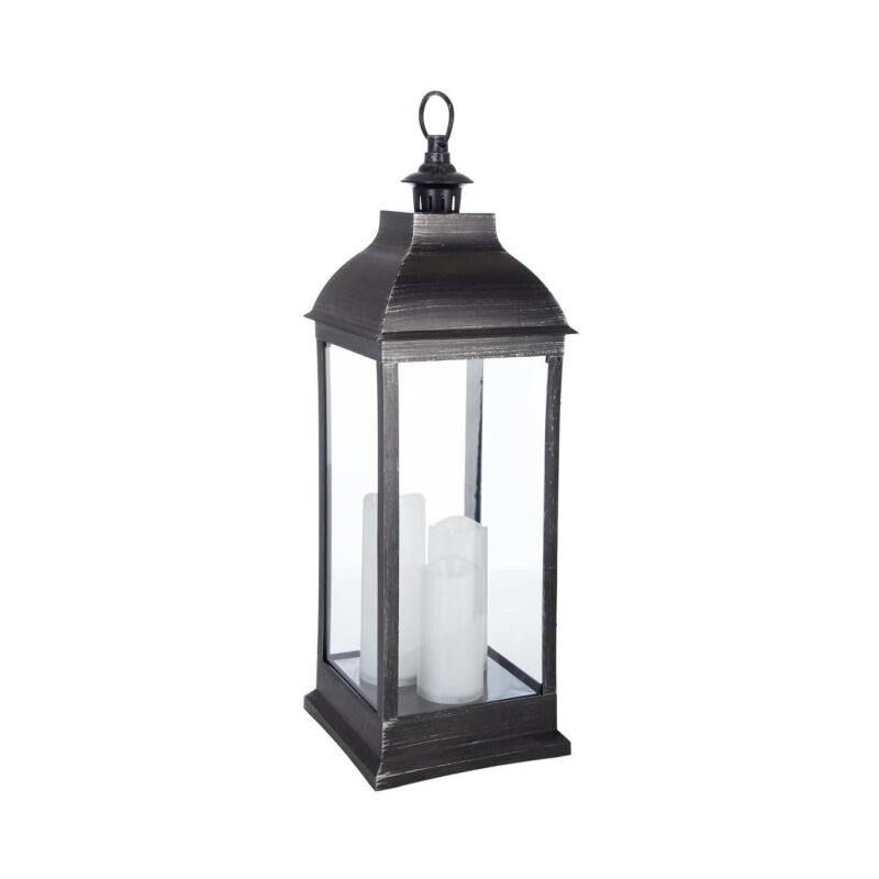 Lanterne Bougies led 'Antique' 71cm Noir