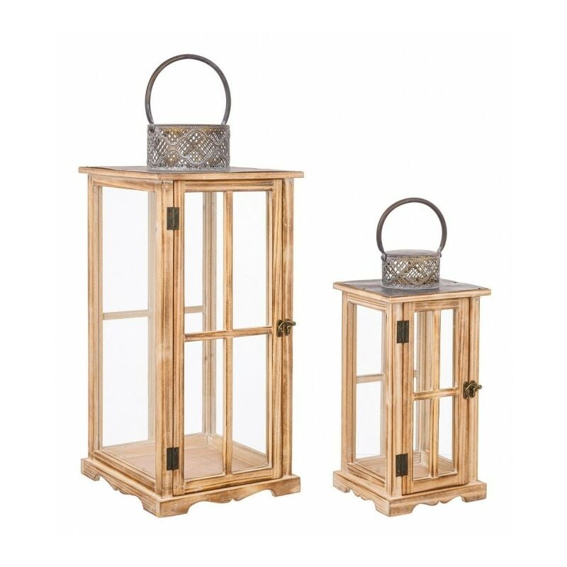 Webmarketpoint - Lanterne brunie par Sharyl Rett Set2