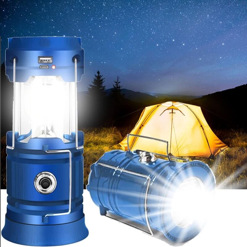 Lanterne Camping led, Rechargeable Lampe Camping led Lampe de Poche led Portable Ultra Lumineuse Eclairage Camping Etanche usb Lumières de Tente pour