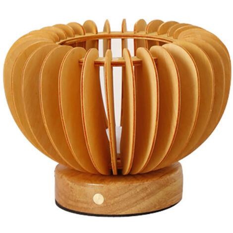 Lanterne Citrouille Rétro, Lampe de Chevet Portable et Dimmable, Décoration d'Intérieur pour Chambre, Extérieur et Fêtes, Batterie 1200 mAh