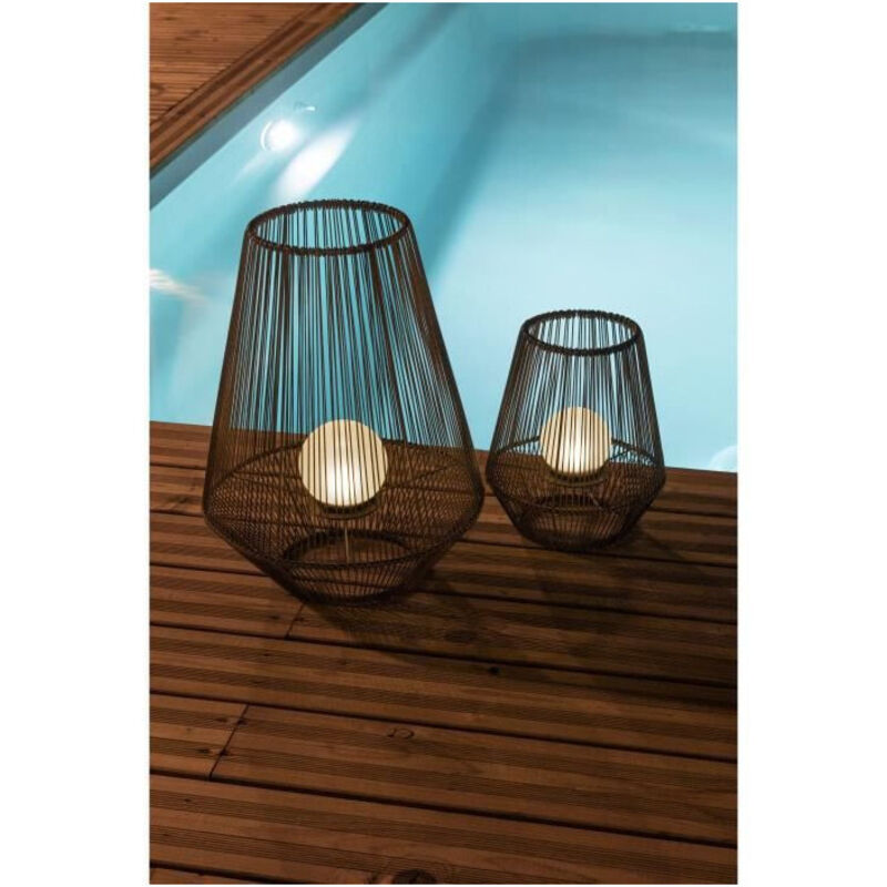 Lanterne decorative H30 - boule perlee Galix Lanterne decorative H30 - boule perlee Galix