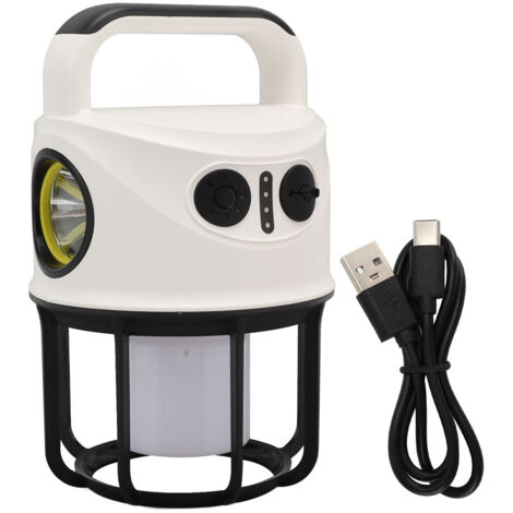 Lanterne de camping à LED Lampe de camping portable d'urgence en plein air Lampe de tente de projecteur rechargeable