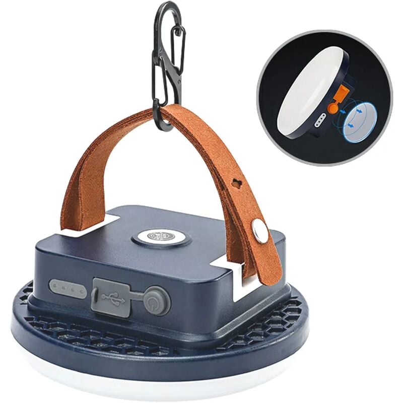 Lanterne de camping à LED super lumineuse, portable, indispensable lors de l'ouragan, des tempêtes, des pannes, des urgences, des lampes de camping