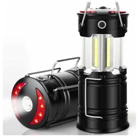 Lanterne De Camping, Lanternes Led Rechargeables, Lumières D'Ouragan Avec Lampe De Poche Et Base Aimantée Pour Le Camping, L'Ouragan, La Randonnée, L'Urgence, Les Pannes